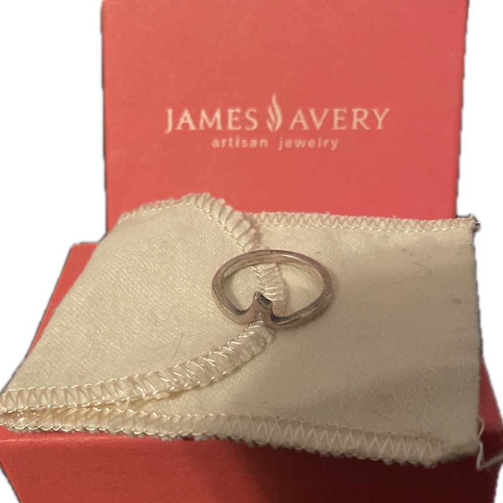 James Avery R Script Initial Ring - image 3